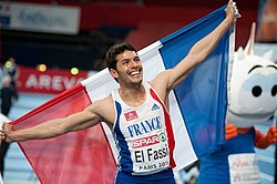 Nadir El Fassi at the 2011 European Indoor Championships. Nadir El Fassi Paris 2011.jpg