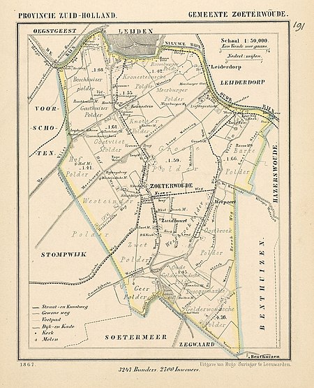 Netherlands, Zoeterwoude, map of 1867.jpg