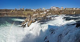 Zicht op Neuhausen am Rheinfall