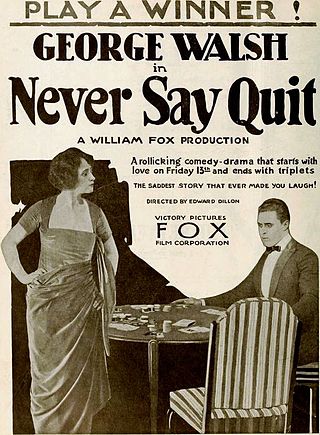 <i>Never Say Quit</i> 1919 film