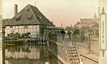 Die Nonnenmühle am Pleißemühlgraben um 1890