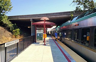 Marin Civic Center station Railway station in San Rafael, California