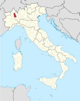 Localizarea provinciei Novara