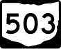 Маркер State Route 503