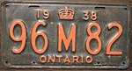 ONTARIO 1938 license plate (2290316402).jpg