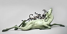 Title: "Obariyon" Year: 2013 Dimensions: H 17 x L 46 x D 30 in. Materials: Stoneware, antique hooks Obariyon resize-1030x534.jpg