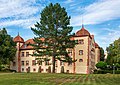 Oberderdingen - Flehingen - Wasserschloss - Ansicht von SW mit Abendsonne (1)