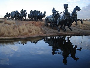 אנדרטה של ​​אוקלהומה לנד רץ 1889 - אוקלהומה סיטי, אוקיי, ארה