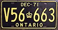 Quarterly plates had several serial format arrangements. Beginning in March 1968 they switched to the A1-234, 123-4A and A12-345 & 123-45A formats.