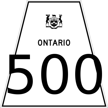 File:Ontario Highway 500 template.svg