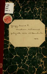 Thumbnail for File:Oration, delivered July 4, 1854, at Honolulu (IA orationdelivered00greg).pdf