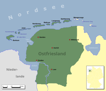 Ostfriesland mit Städten (1)