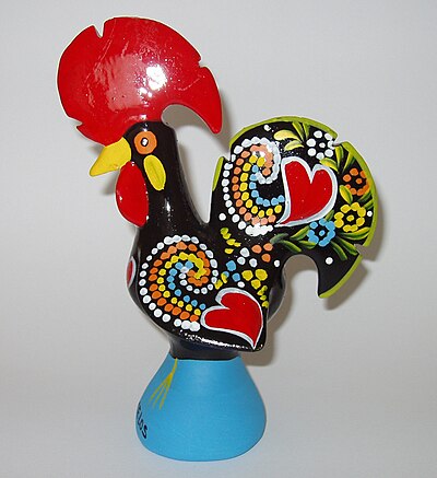 Rooster of Barcelos, an iconic Portuguese souvenir