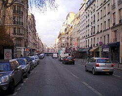 Rue du Faubourg Saint-Antoine in Richtung Place de la Bastille