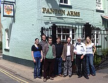 Drafters of the Panton Principles at the Panton Arms pub Panton Principles.jpg