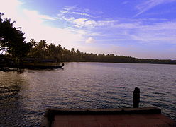 Paravur Lake near Kollam city