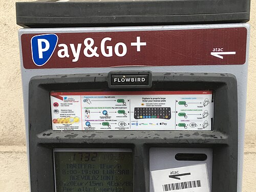 Parking meter in Rome