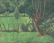 Paysage (1912), huile sur toile (56,5 × 72 cm), Paris, musée d'Orsay.
