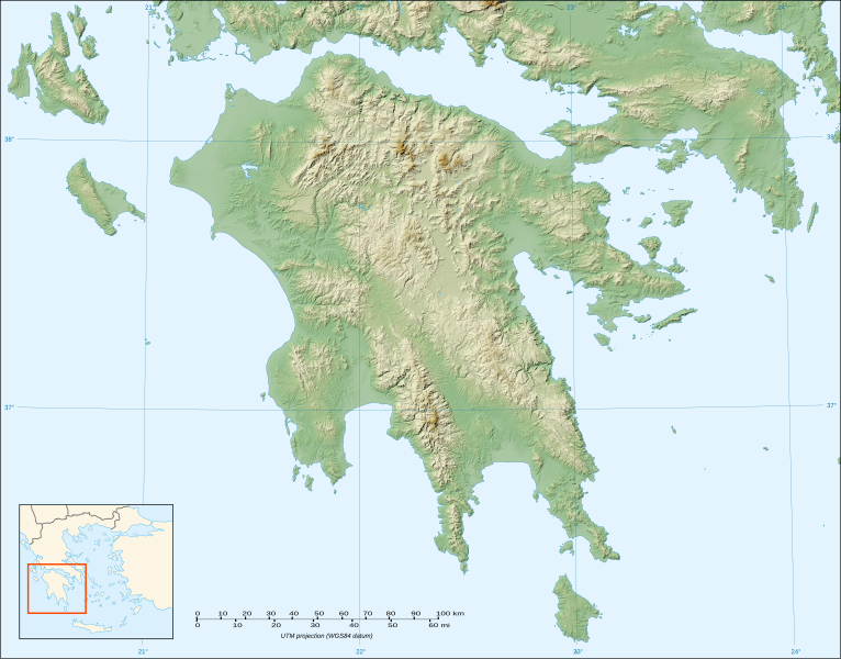 File:Peloponnese relief map-blank.svg