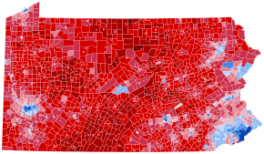 Pennsylvania Presidential Results 2016 by Municipality.svg