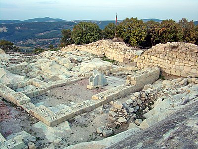 The remains of the ancient Thracian city and sanctuary of Perperikon