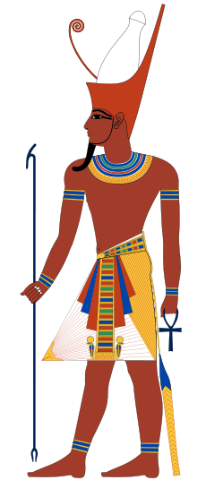 Pharaoh with double crown.svg