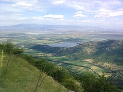 Зазерското езеро заснето от Вич планина