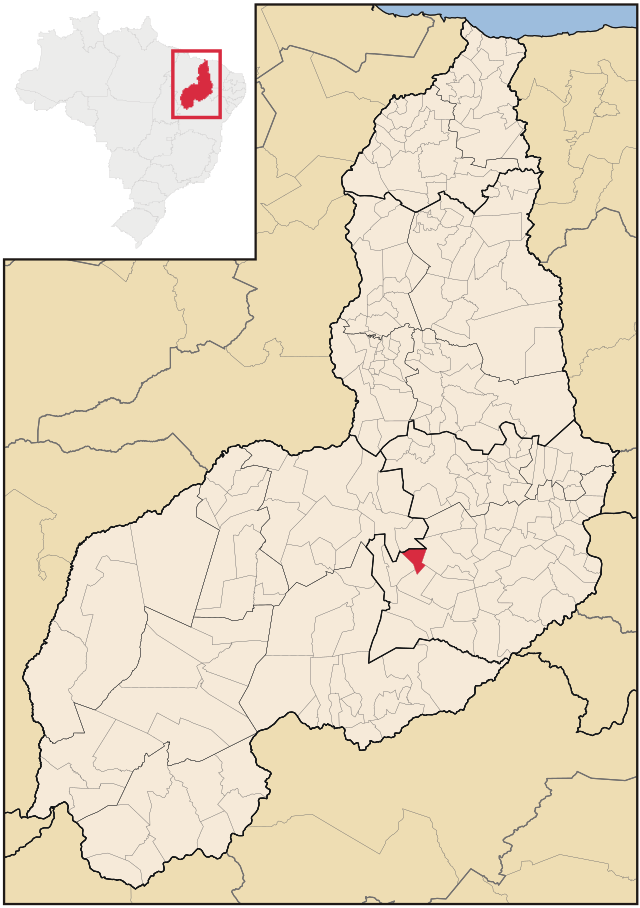 Localização de Paes Landim no Piauí