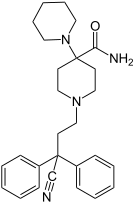 Chemische structuur van piritramide.