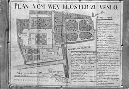 Plattegrond van Mariaweide naar tekening uit 1798