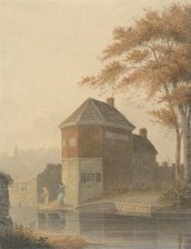 Pockthorpe, Norwich (undated), watercolour and graphite over black ink on wove paper, Yale Center for British Art