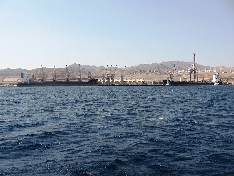 File:Port of Eilat from east 120309.JPG