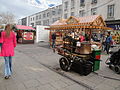 The Christmas market, in Commercial Road, Portsmouth, Hampshire, in November 2011.