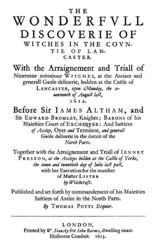 Title text of The Wonderfull Discoverie, 1613 Potts.png