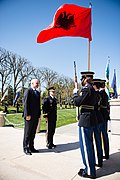 Rama lays wreath at Tomb of the Unknown Soldier in Arlington National Cemetery, US