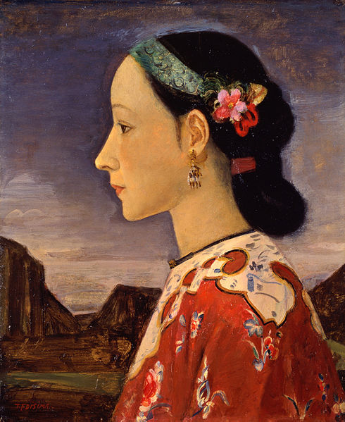 File:Profile of a Woman by Fujishima Takeji (Pola Museum of Art).jpg