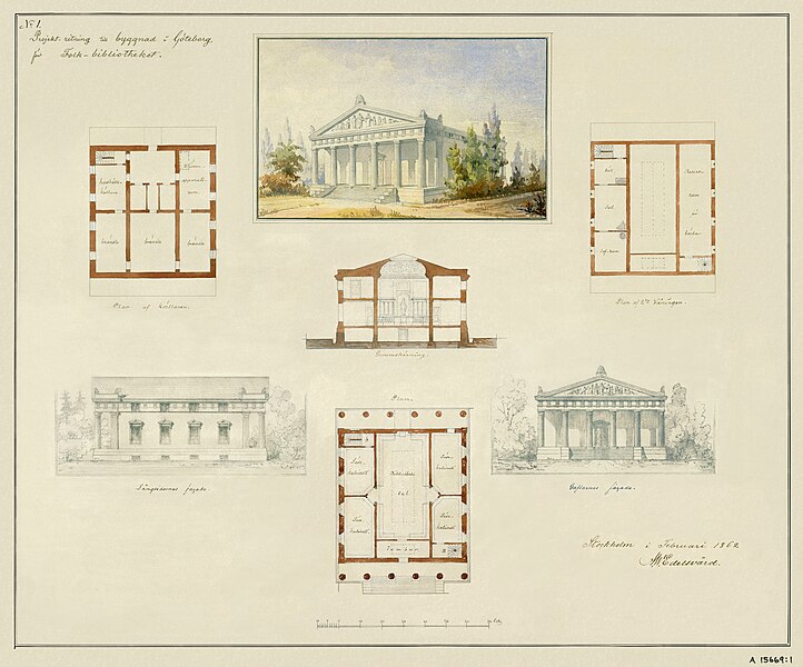 File:Proposed design for the Dickson Public Library in Gothenburg, Sweden A 15669 - 1.jpg