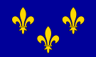 Vorgeschlagene Flagge von Île-de-France.svg