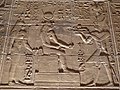 Ptolemy XII before Hathor and Philae, at the Hathor Temple, Dendera, which he built in 54 BC.[13][18]