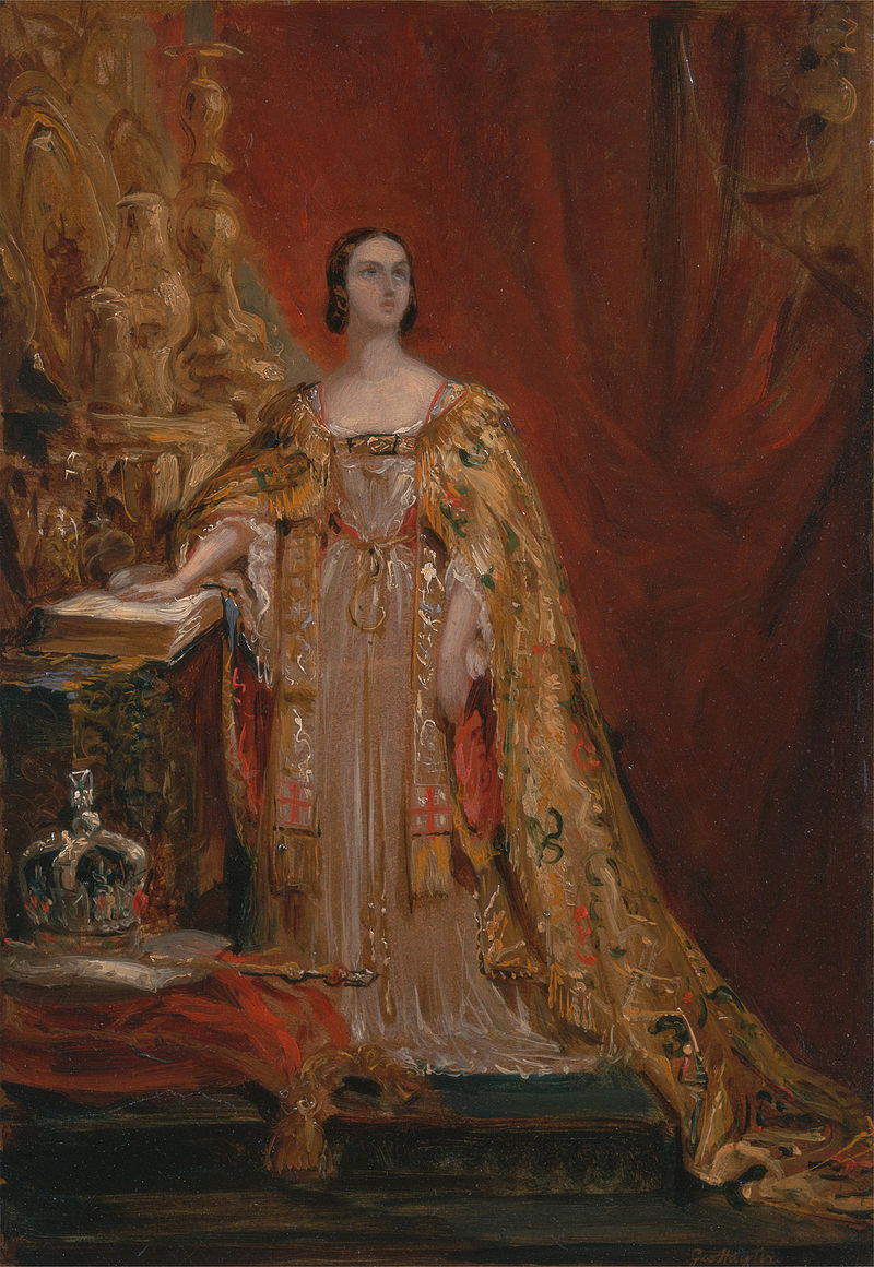 Queen Victoria Taking the Coronation Oath, June 28, 1838, by George Hayter.jpg