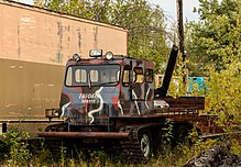 Thiokol Spryte used for winter service Quitanieves Thiokol Spryte, Tok, Alaska, Estados Unidos, 2017-08-28, DD 180.jpg