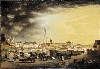 Vy från Rödbotorget, Johan Sevenbom 1768