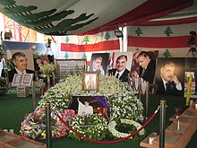 The funeral of the assassinated Prime Minister Rafiq Hariri Rafik hariri memorial shrine.jpg