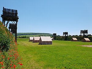 Muséoparc Alésia: Historique, Un bâtiment à larchitecture symbolique, Un paysage aménagé