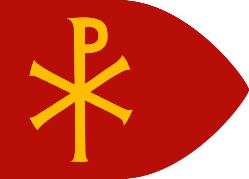 File:Red flag with Chi Rho attributed to the Byzantine Empire.png