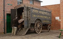 An original pantechnicon at the Milestones Museum of Living History in Hampshire Removal van.jpg