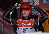 Deutsch: Vorletztes Saisonrennen im Rennrodel-Weltcup der Saison 2014/15 vom 19. bis 22. Februar 2015 in Altenberg/Erzgebirge. Tag 2: Freitagstraining. English: Luge world cup race season 2014/15 in Altenberg/Germany, 19th to 22nd Februar 2015. Day 2: Friday trainings.