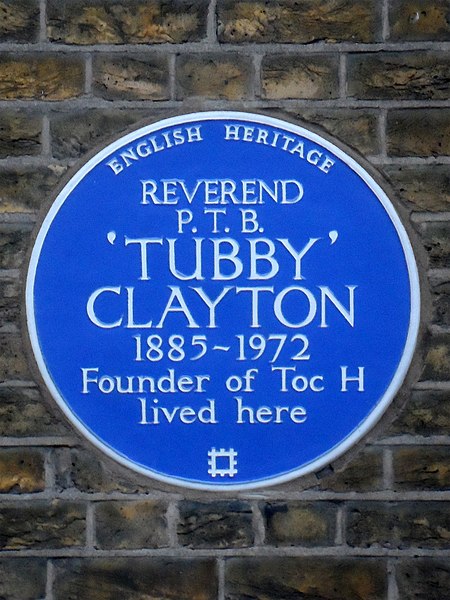 File:Reverend P. T. B. 'Tubby' Clayton 1885-1972 founder of Toc H lived here.jpg