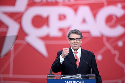 Perry speaking at the 2015 Conservative Political Action Conference in National Harbor, Maryland