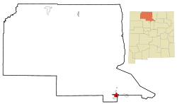 Location of Española, New Mexico